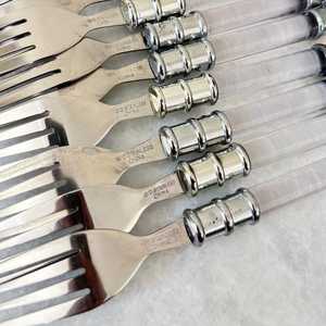Ensemble de fourchettes à dîner en acier inoxydable au design moderne, anti-rouille, vaisselle de cuisine - Product Image 3