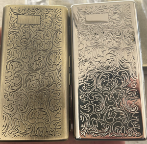 Estuche Clásico para Cigarrillos de Metal, Acero Inoxidable, Hecho a Mano, Ecológico, Grabado Personalizable, Regalo para Hombre, Estuche de Bolsillo para Cigarros - Product Image 2