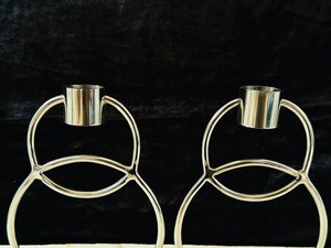 Porte-bougie en métal fait main, support à bougie en fer poli, pot décoratif pour bougie, pour la décoration de la maison et de mariage - Product Image 4
