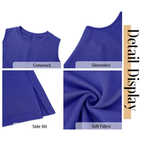 Robe mini unie à col rond et manches bouffantes en coton, style euro-américain, pour femme, collection été 2026, coupe naturelle et élégante