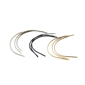 Aiguille à tisser de type C en acier inoxydable, aiguille courbée pour extensions de cheveux, couture de perruques et travaux de tissage - Product Image 3