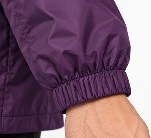 Chaqueta Impermeable con Capucha para Hombre, Cortavientos Ligero con Solapa para Tormentas, Forro de Malla, Puños Elásticos, Ropa Exterior con Logotipo Personalizado - Product Image 6