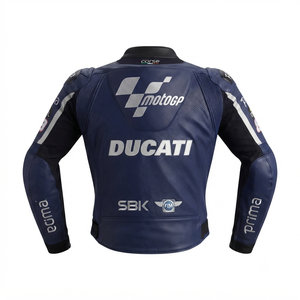 Men’s Cowhide Leather <b>Racing</b> <b>Jacket</b>/Chaqueta MotoCP Style CE Level 2 Armor Motorcycle Track Riding Protective Gear CE - Product Image 2