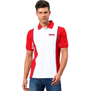 Chemises polo personnalisées de haute qualité en gros, 100% coton, logo brodé, manches courtes, anti-rides, t-shirts de golf pour hommes - Product Image 3