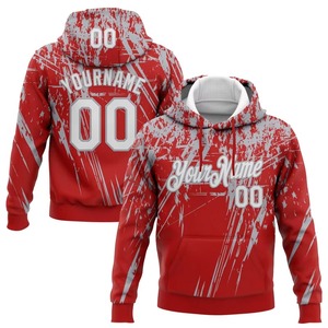 <b>Men's</b> Hooded Sweatshirt American Flag Print Custom Name Number Casual Autumn Wear Pocket Design Regular Fit 100% Polyester - Product Image 3