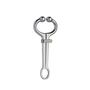 Pince de maintien en acier inoxydable pour bovins, outil de contention vétérinaire pour chevaux, équipement de santé animale durable certifié CE - Product Image 1