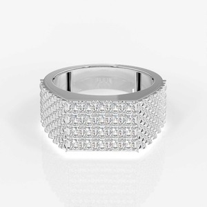 Unique Design Exquisite Moissanite Wedding Band Eternity Design For Women Anniversary Gift Idea Available at Best Price - Product Image 5
