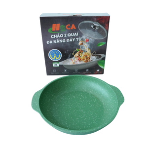 HOCA Die-<b>Casting</b> Aluminum Braising <b>Pan</b> Casseroles Ceramic Non-Stick Glass Lid - Product Image 1