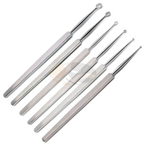 JACKBILLY Juego de Curetas Dérmicas de Alta Calidad de 6 Piezas, 1mm-6mm, Instrumentos Quirúrgicos de Acero Inoxidable, Profesional para Dermatología y Otorrinolaringología - Product Image 1