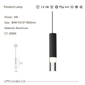 Stile nordico rotondo ciondolo luce semplice e alla moda adatto per bancone bar tavolo da pranzo alto Lumen - Product Image 6