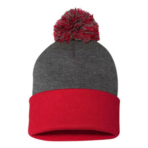 Econex Sports Unisex Black <b>Beanie</b> Hat Pom Pom Knit Winter Casual Style for Adults 56-58CM Head Circumference 100% Acrylic - Product Image 6
