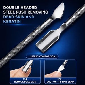 Wholesale Cuticle Nipper Manicure Kit Nail Clipper Cuticle Gel Removal Pusher Ear Pick Professional Nail Care <b>Tools</b> - Product Image 2