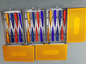 Ensemble de curettes osseuses Volkmann 8 pièces en acier inoxydable, couleur arc-en-ciel, curettes cervicales réutilisables, instruments chirurgicaux orthopédiques - Product Image 4