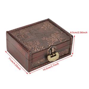 Caja de joyería rústica de madera hecha a mano, estuche de almacenamiento de joyas, regalo asequible para mujeres y niñas de AALIYAN IMPEX - Product Image 2