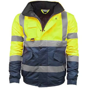 Chaqueta de Seguridad Reflectante de Alta Visibilidad para Trabajo, Chaqueta de Seguridad Invernal con Logotipo Personalizado, Chaquetas de Seguridad para la Construcción con Reflectante 3M - Product Image 5