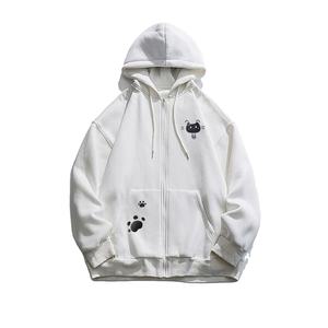 เสื้อฮู้ดมีซิปเข้ารูปสำหรับฤดูใบไม้ผลิฤดูใบไม้ร่วงเสื้อมีฮู้ดพิมพ์ลายแมวน่ารักแบบลำลองเสื้อผ้าแนวสตรีทเสื้อมีฮู้ดลำลองดีไซน์ยอดนิยมสำหรับผู้ชายและผู้หญิง - Product Image 1