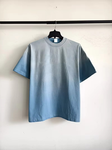 เสื้อยืดโอเวอร์ไซส์ทรงบ็อกซี่ ผ้าคอตตอนด็อบบี้ หนัก 220 กรัม ระบายอากาศได้ดี สไตล์สตรีทแวร์ สำหรับผู้ชาย  รับสกรีนโลโก้ - Product Image 5