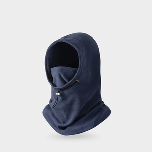 Cagoule de ski intégrale professionnelle noire en peluche avec logo personnalisé, bandana à un trou, 100 % polyester, réglable, chaude pour le cyclisme, vente en gros - Product Image 5