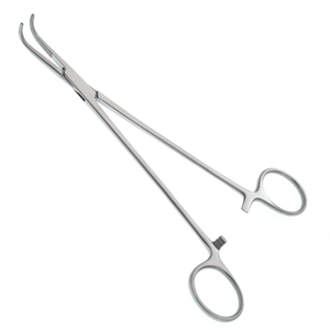 Pinzas Hemostáticas Quirúrgicas de Acero Inoxidable Parcialmente Dentadas de 7 Pulgadas, Pinzas Curvas para Bebés, Instrumento Médico - Product Image 1