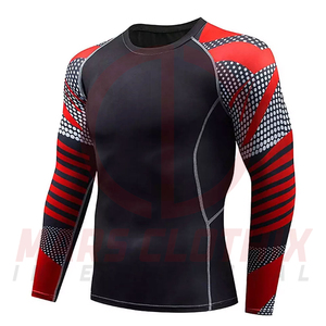 Men's Full Sleeve Compression Shirt And Pants Set Gym <b>Tights</b> Training Clothes Workout Men Compression Suit - Product Image 5