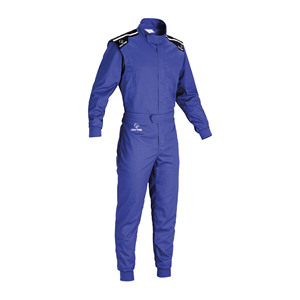 Traje de Carreras de Karts Profesional, Duradero, Transpirable y Protector, Overol de Karting Personalizado en Azul, Ropa Deportiva para Pilotos - Product Image 1