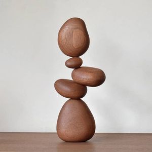 Portavelas Redondo de Madera Hecho a Mano, Escultura Rústica Decorativa, Centro de Mesa para el Hogar, Navidad, Pascua - Product Image 3