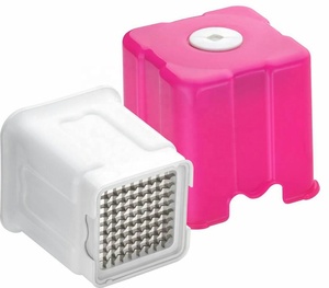 Astilladora de patatas de plástico, herramienta de cocina duradera con cuchillas de acero inoxidable para cortar patatas fáciles, hacer patatas fritas, aperitivos - Product Image 6