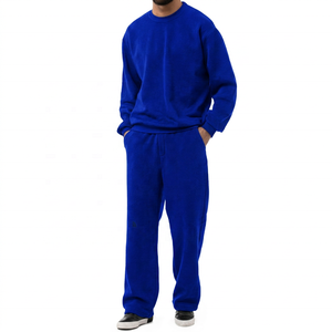 Men's Fitness Tracksuit Set Breathable <b>Zip</b> <b>Up</b> <b>Jacket</b> with Matching Pants for Sports Running and Travel - Product Image 4