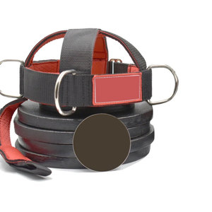 Harnais de boxe en nylon rouge avec double anneau de fermeture, équipement de protection réglable pour adultes unisexe, couleur unie - Product Image 5