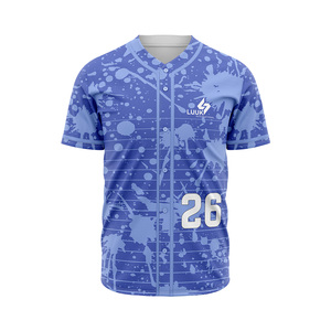 เสื้อเบสบอลสั่งทำพิเศษ พิมพ์ลายแบบซับลิเมชั่น ระบายอากาศได้ดี ชุดกีฬาคุณภาพพรีเมียม ดีไซน์ทันสมัย มีทุกขนาด - Product Image 3