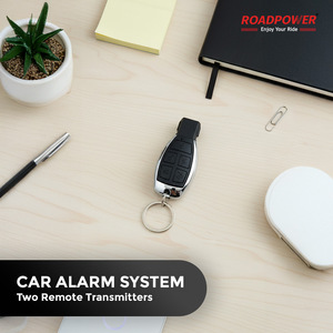 Roadpower (RP-RE-SCORP-735) สัญญาณเตือนภัยรถแมงป่องมิลาโน่พร้อมรีโมทที่ทำจากยางและระบบแสดงสถานะไฟกระพริบป้องกันการหักหลัง - Product Image 4