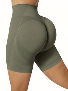 Shorts de yoga sans couture taille haute pour femme, idéal pour la gym, le fitness, la course à pied, extensible, style cycliste - Product Image 5