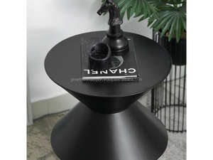 Mesa de Centro Moderna y Compacta de Madera de Mango con Estantes, Mesa Auxiliar Multiusos para Sala de Estar - Product Image 3