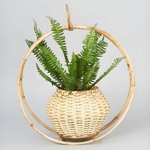 Macetero colgante de ratán premium, buen precio, soporte para plantas, colgador de plantas en tamaño extra grande - Product Image 5