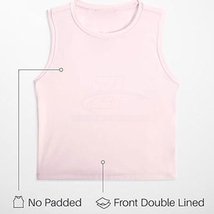 Débardeur court respirant pour femmes adultes, marque privée, vente en gros, best-seller, vêtements de sport pour femmes - Product Image 3