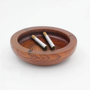 Cenicero de madera para cigarros, accesorios para fumar, hecho a mano, de madera natural, ceniceros para cigarrillos, más vendido. - Product Image 1