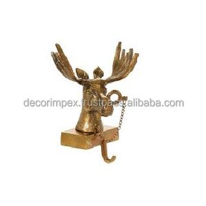 ที่ใส่ถุงน่องลายกวางแมนเทิลสำหรับผู้ถือถุงเท้าแบบหมุนสำหรับเตาผิงหิ้งสำหรับคริสมาสต์ - Product Image 1