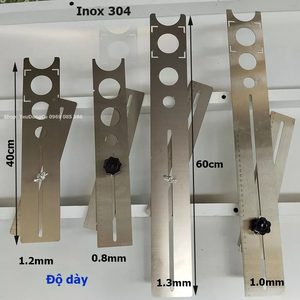 Regla de acero inoxidable de grado industrial, herramienta de posicionamiento de agujeros para azulejos, regla personalizada OEM ODM, lista para enviar a Vietnam - Product Image 5