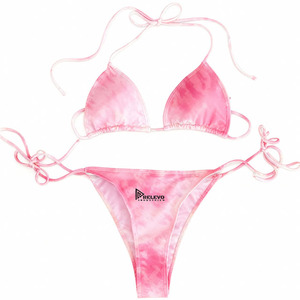 Ensemble bikini deux pièces pour femmes, maillot de bain à bretelles réglables, vêtements de plage à séchage rapide pour l'été, pour la piscine et la plage - Product Image 5