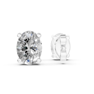 Pendientes de Plata 925 con Diamantes de Laboratorio, Certificados por IGI, RJC, ODM, OEM, Fabricante de Joyería Fina Ética, Venta al por Mayor EA502047 - Product Image 3