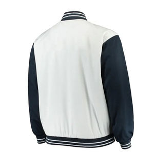 แจ็คเก็ตเบสบอลแบบมีโลโก้ OEM ผลิตตามสั่ง คุณภาพสูง ขายส่งสำหรับผู้ชาย แจ็คเก็ตแบบมีโลโก้ OEM ผลิตตามสั่ง - Product Image 2