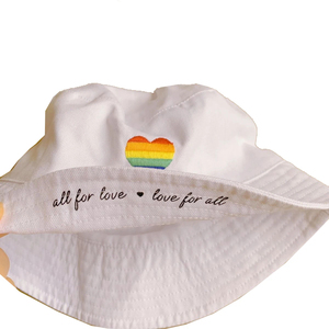 Chapeau Bob Rose à Motif Floqué Visage et Cornes pour Enfants Unisexe Printemps-Été Tenue Décontractée - Product Image 4