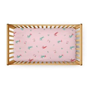 Venta al por mayor directa de fábrica: Sábanas de cuna 100% algodón suave para moisés, minicunas y camas de bebé, tela de ropa de cama. - Product Image 1