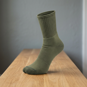 Crew Sports <b>Socks</b> Breathable Quick Dry Anti-Slip Knitted Cotton Blend Athletic <b>Socks</b> for <b>Running</b> Cycling Training - Product Image 2