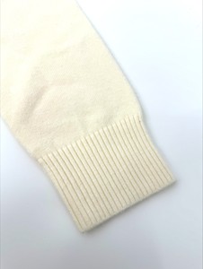 สเวตเตอร์ถักแบบสวมหัวแขนยาวสำหรับผู้หญิงเสื้อสเวตเตอร์สีงาช้างแบบลำลอง - Product Image 6