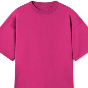 T-shirts en coton surdimensionnés pour hommes, style hip-hop, personnalisables, vierges, à impression sérigraphique, séchage rapide, GSM - Product Image 3