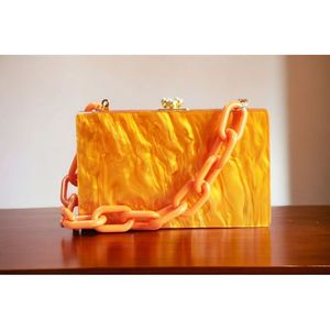 Pochette de soirée élégante en résine pour femmes, décorations de fête - Product Image 6