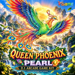 Kit de Juego de Disparos VGame Queen Phoenix Pearl Bird con Tablero 2.1 para 4/6/8/10 Jugadores, Construcción Metálica, Entretenimiento Arcade - Product Image 1