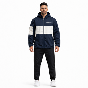 Chaqueta Impermeable con Capucha y Cierre de Cremallera para Hombre, Servicio OEM, Método de Tejido No Tejido, Chaquetas OEM para Hombre - Product Image 5