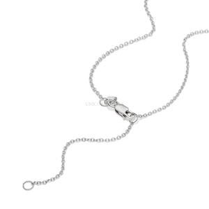 0.50 Carat Lab Grown Diamond Necklace Solid Yellow White Rose Gold <b>Unique</b> Lightweight Chain Minimalist Jewelry <b>Gift</b> <b>for</b> <b>Her</b> - Product Image 5
